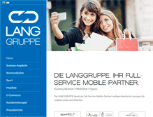 Tablet Screenshot of langgruppe.com